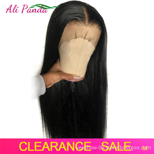 13x4 13*6 straight Lace Front Wig Natural color 100% Human Hair Wig Wave Wholesale Factory Price Raw Indian hair lace front wig